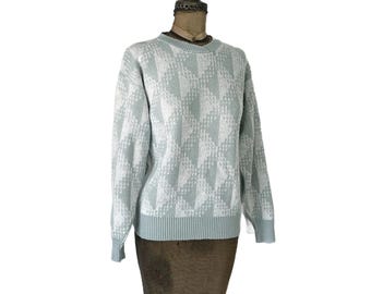 Vintage Bemidji Woolen Mills Orlon Cardigan Sweater With Metal