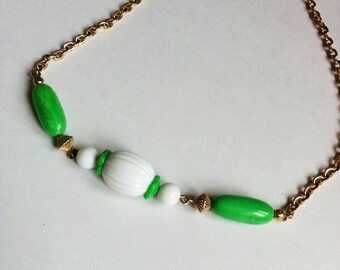 Ensemble Bijoux Avon Vintage 1992 - Collier Ras Du Cou Et Boucles D'oreilles Perles Dorées - Neuf Sans Boîte