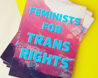 Feminists For Trans Rights stickers - pack of 50