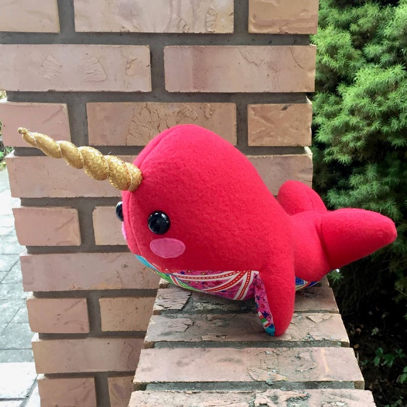 big stuffed narwhal