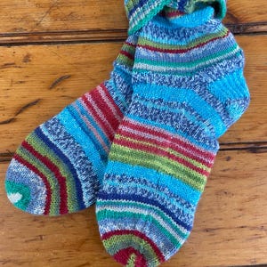 Prêt-à-partir - Chaussettes Scrappy Hand Knit pour femmes m/l