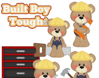 Built Boy Tough EXCLUSIVE Clipart-Instant Download-Digital Clipart