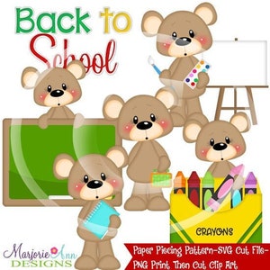 SVG Schnittdateien/Papierarbeit/PNG Clip Art-Franklin Back To School-Instant Download-Print and Cut-Scrapbook Elements-Stanzen-SVG Schule