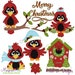 Home For The Holidays Cardinals Clipart-Instant Download-Digital Clipart-PNG clip art-digital scrapbooking-cardinal-christmas cardinal