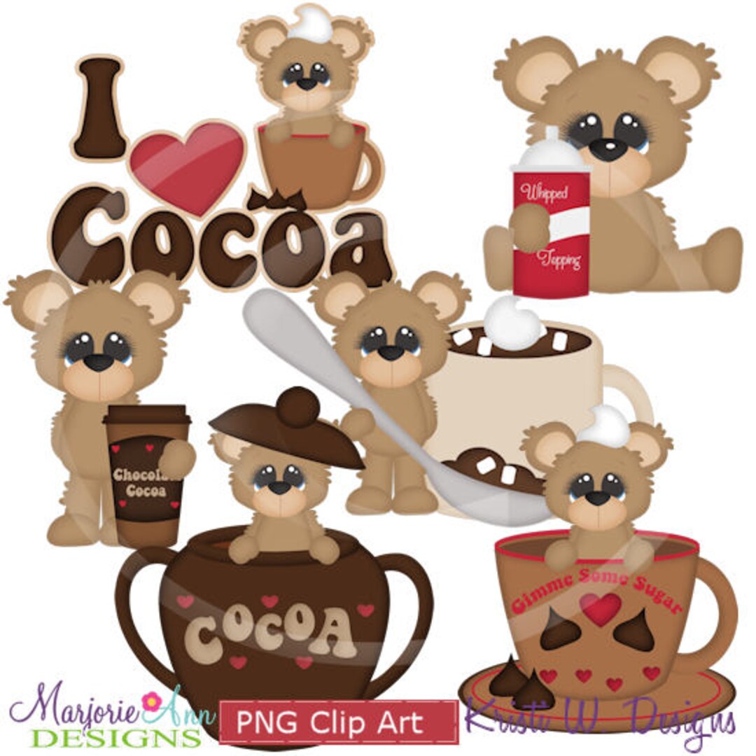 I Love Cocoa EXCLUSIVE Clipart-instant Download-digital Clipart - Etsy