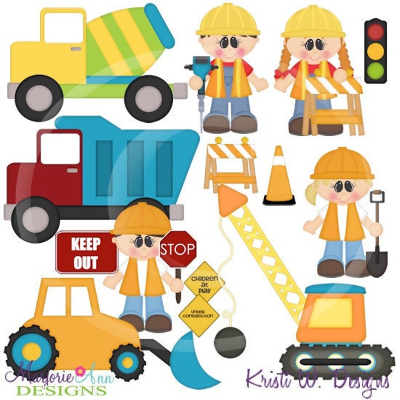 When I Grow Up-road Construction Clipart-instant - Etsy