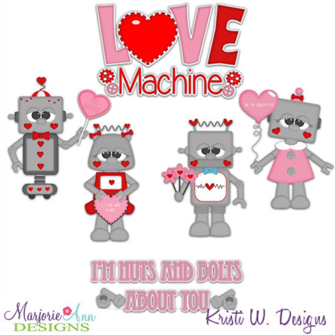 Digital Scrapbooking-i'm Nuts &amp; Bolts About You Clipart-instant ...