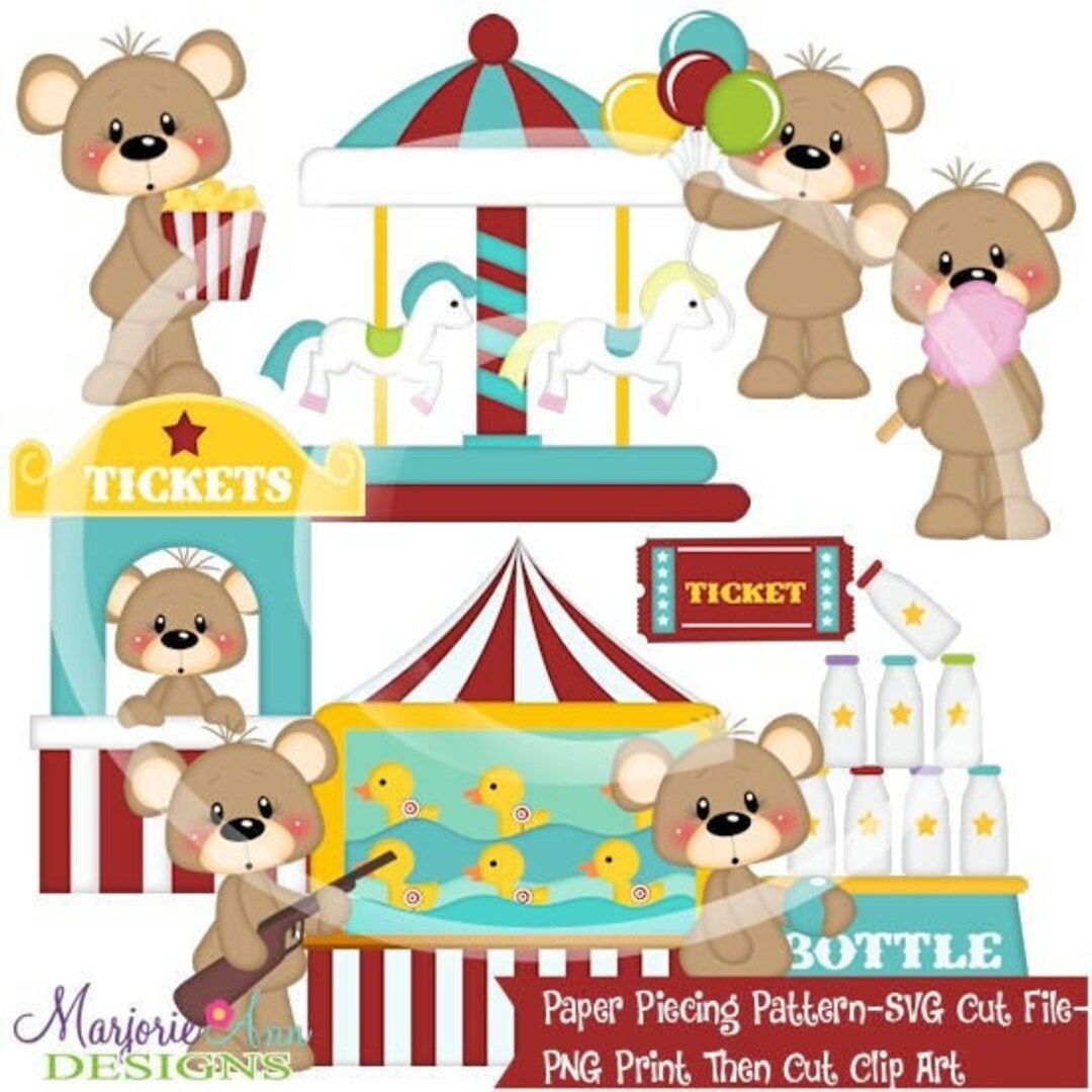Fair Rides Svg SVG Cut Files/paper Piecing/png Clip Art-franklin at the Fair-scrapbook ...