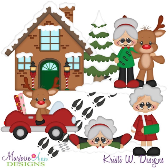 Grandma & the Reindeer EXCLUSIVE Clipart-instant - Etsy Grandma & the Reindeer EXCLUSIVE Clipart-instant - Etsy