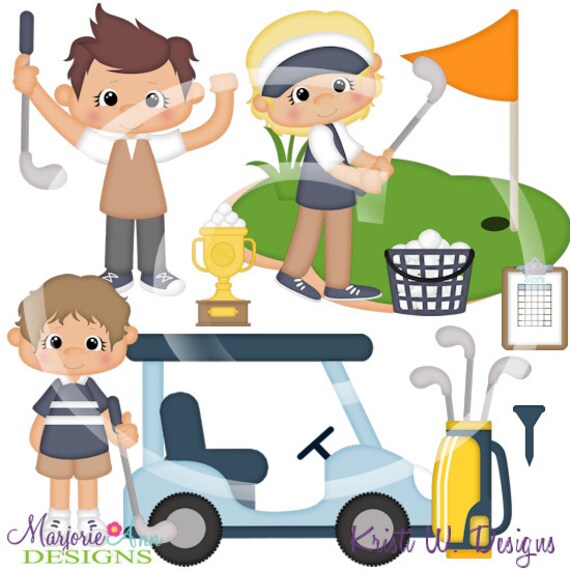 Golf Boys Clipart-instant Download-digital Clipart-png Clip - Etsy