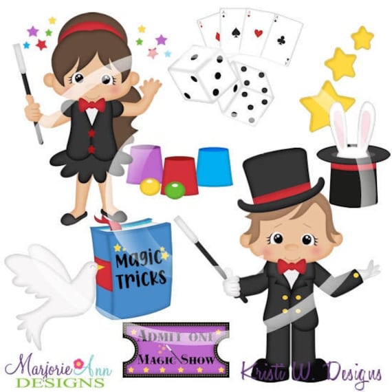 Magic Tricks Clip Art-instant Download-digital Clipart-magical - Etsy