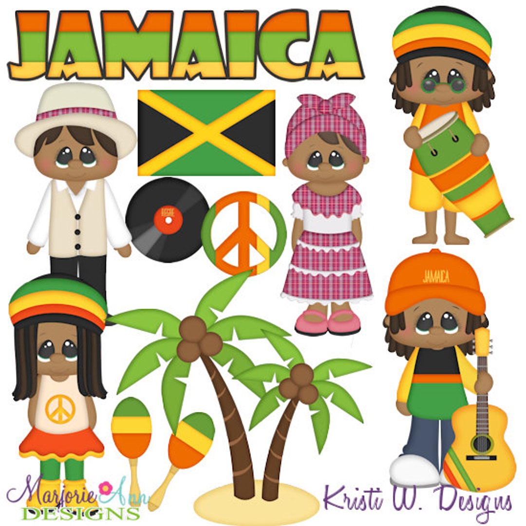 Kids Around the World-jamica Clipart-instant Download-digital Clipart ...
