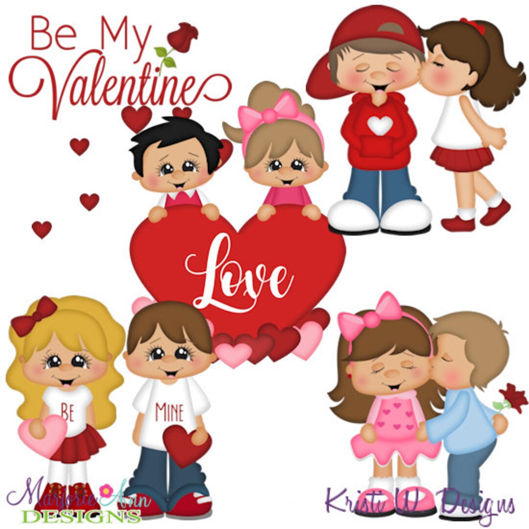 Be My Valentine Clipart-instant Download-digital - Etsy