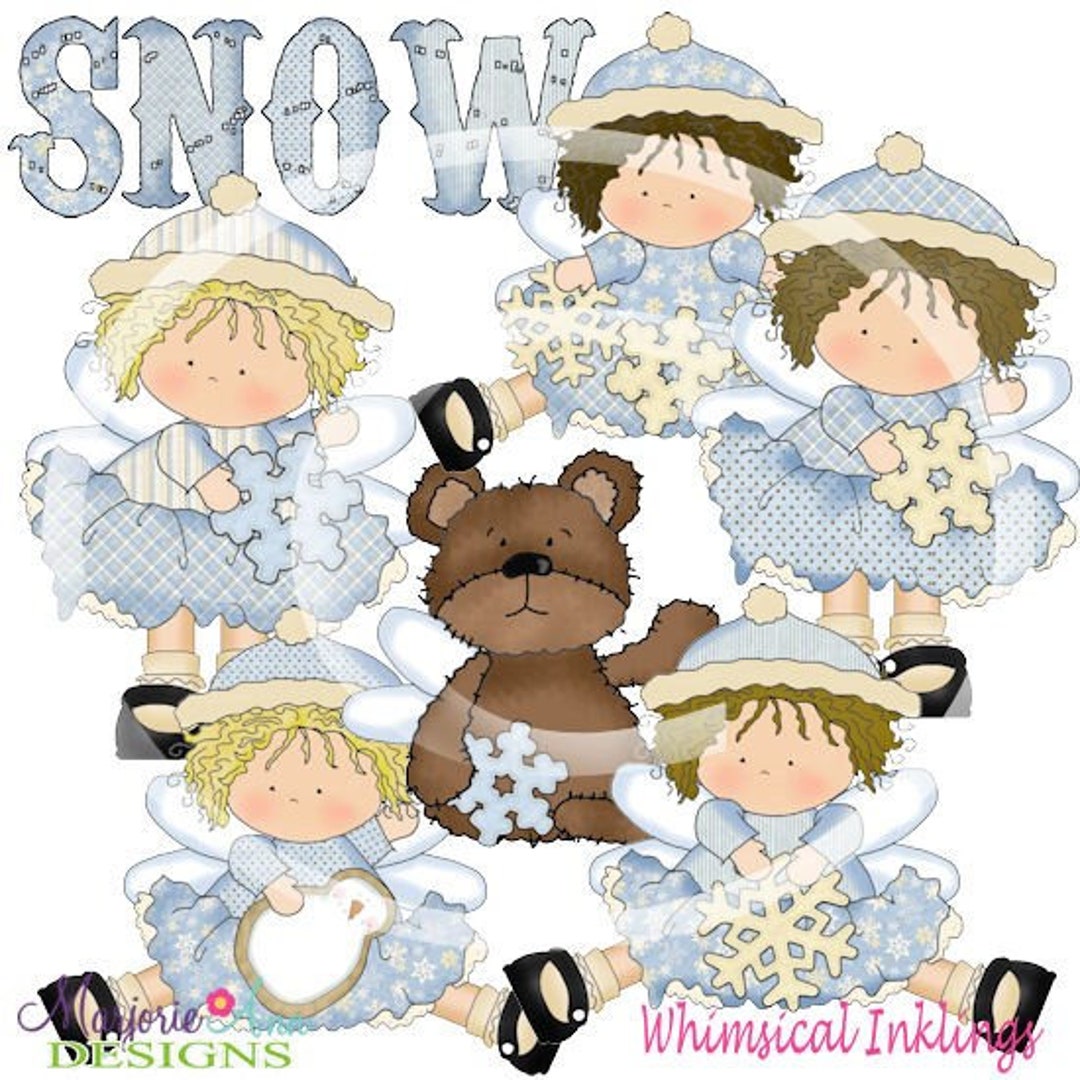 Snowflakes Clipart, Winter Clipart, Vector Graphics, Holiday