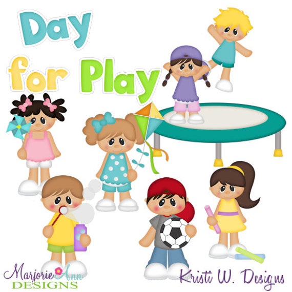 A Day for Play Clip Artinstant Downloaddigital Etsy