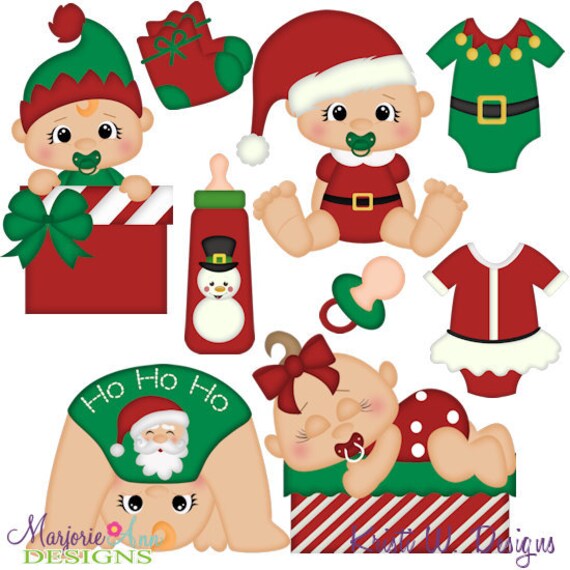 Baby Christmas Clipartinstant Downloaddigital Clipartpng Etsy