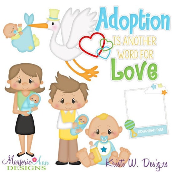 Scrapbook Stickers - Adoption Baby
