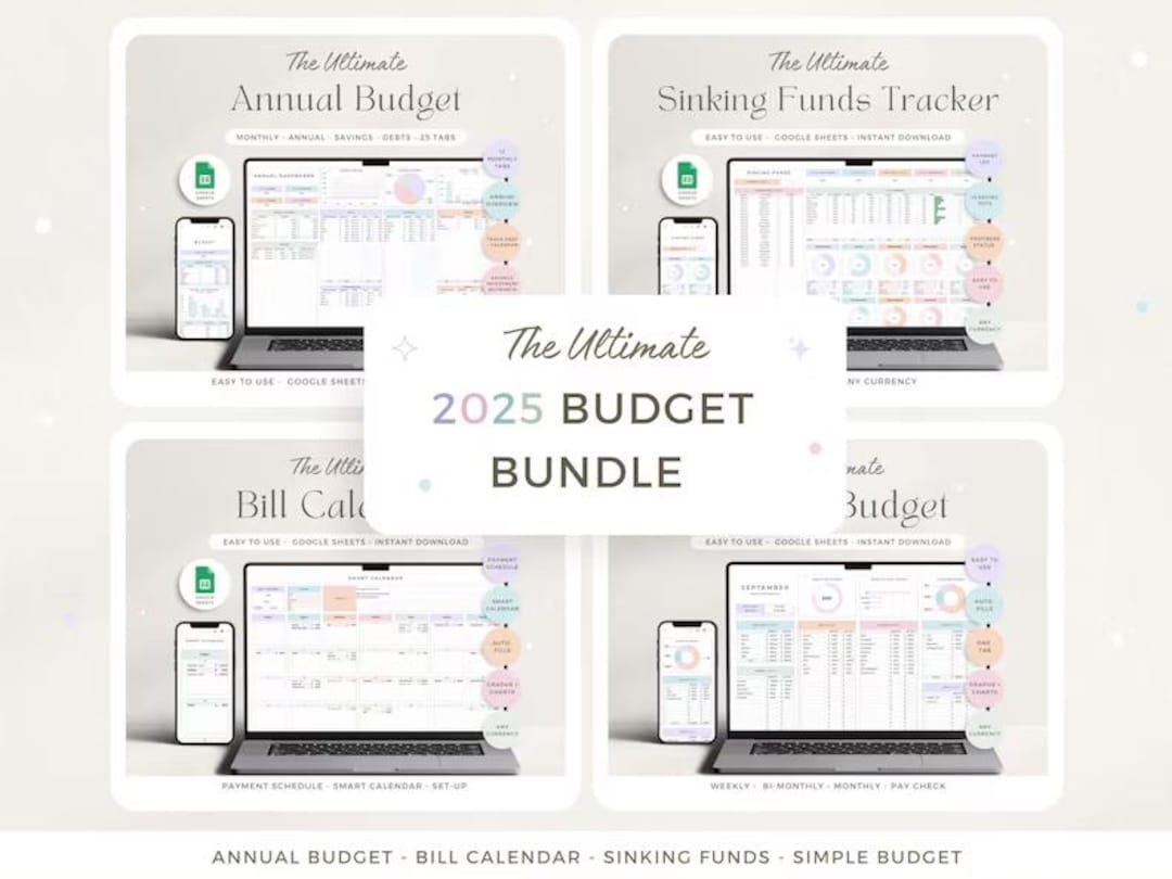 2025 Budget Spreadsheet 2025 Planner Google Sheets Annual Budget