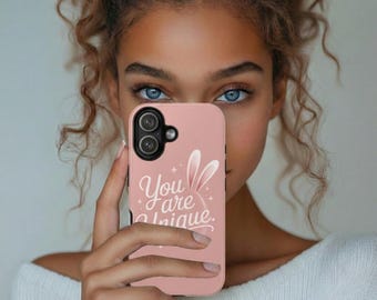 Motivational Quote Phone Case, Pink Floral Style, Protective Cover for iPhone & Samsung