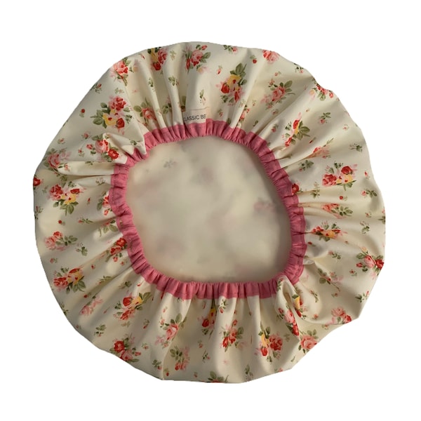 Shower Cap in Vintage Style Floral Fabric | Mothers Day Gift