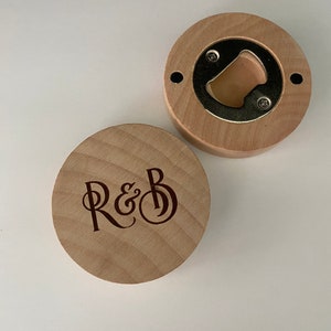 Wooden Magnetic Bottle Opener Party Favor Wedding Gift Souvenir For Guest,Personalized Wedding Favor Bottle Opener Fridge Magnet