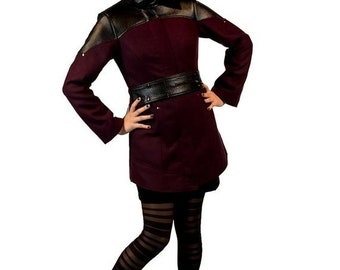 ON SALE Phoenix, avant garde, tailored winter coat with high collar by Plastik Wrap