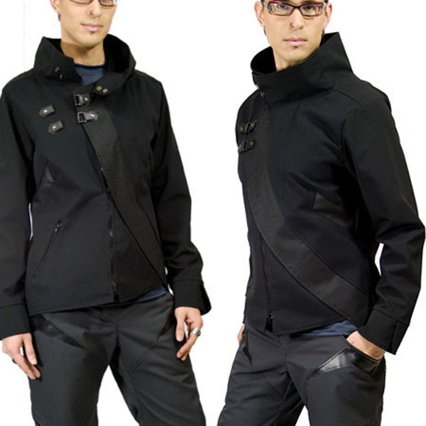 SALE Cavalier, anime inspired cyberpunk jacket by Plastik Wrap, size XL