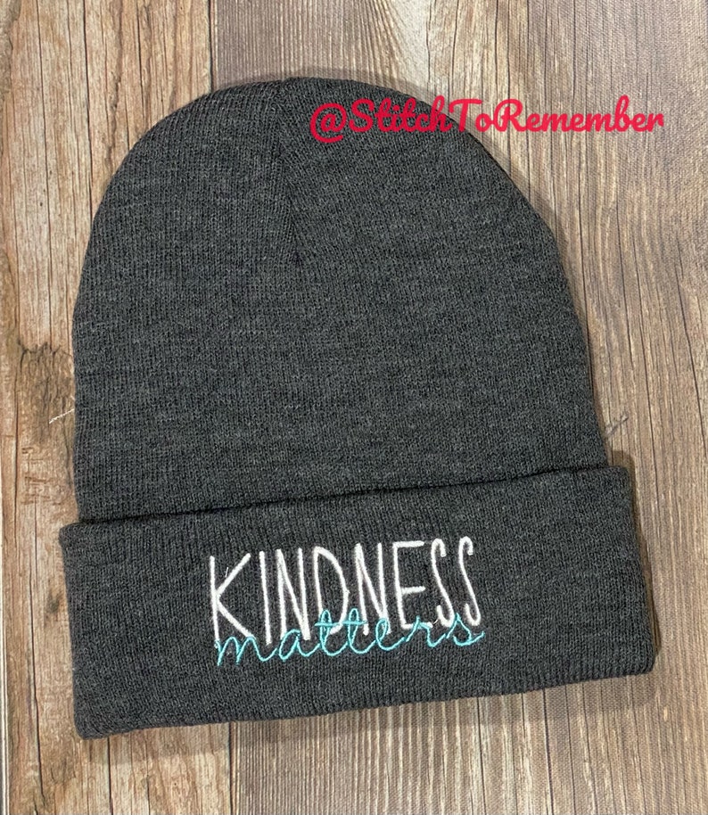 Kindness Matters Beanie or Ball Cap image 1