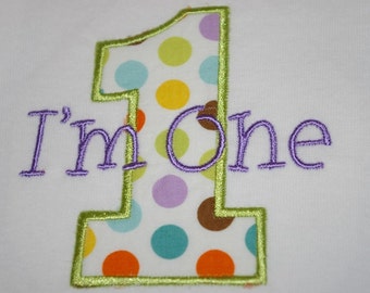 Birthday onesie or t-shirt, custom made