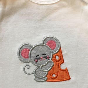 Mouse baby onesie, infant bodysuit, toddler shirt, made to order image 2