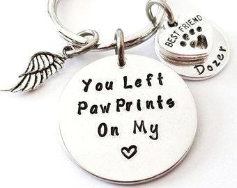 Pet Memorial Keychain, Memory of Pet, Pet Remembrance, Dog Memorial, Personalized Pet, Loss of Pet, Dog Loss Gift, Pet Tag Keychain