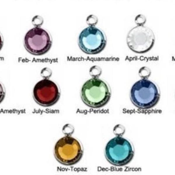 Add on a Birthstone Crystal