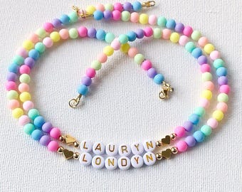 First Day of Kindergarten Gift for Girls - Toddler Necklace, Kids Birthday Gift, Back to School, Childrens Jewelry
