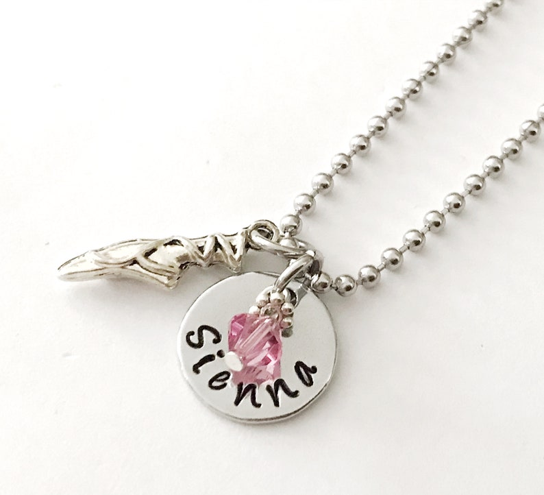 Girls Ballet Necklace Little girls Ballerina Necklace Etsy