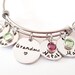 Personalized Grandma Bangle Bracelet - Hand Stamped Grandma Bracelet, Grandma Gift, Grandma Jewelry, Nana Bracelet, Custom Grandma Gift 
