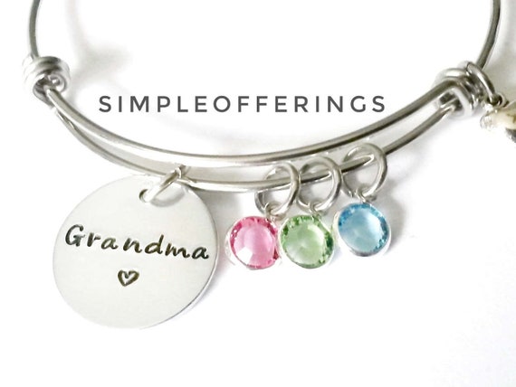 Grandma birthstone store bracelet
