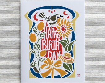 A2 Card Summer Birthday - Common Yellowthroat (SKU: FSB02)