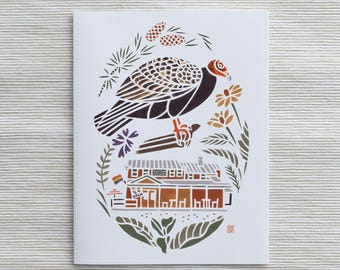 A2 Card  Turkey Vulture at Random Harvest, Craryville, Columbia County (SKU: BH015)