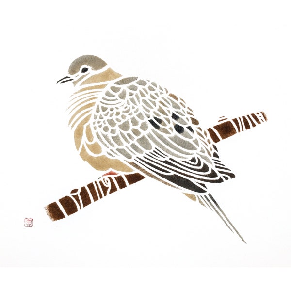 Bird Painting: Mourning Dove (9 x 12 in) /  / Bird Art / Birds of Northeast / Gift for Birder