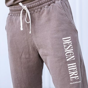 Espresso Comfort Colors 1469 Sweatpants Mockup Comfort Colors CC1469 Sweat Pants Mockup 1469 Oversized Mockups POD Mockups 1466 Mockups