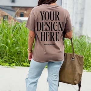 Comfort Colors Espresso Mockup Comfort Colors Lifestyle Mockups C1717 Mockups Back Comfort Colors Mockups POD Mockups Flatlay Mockups