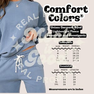Comfort Colors 1466 Size Chart 1469 Sweatpants Size Chart Comfort Colors Size Charts Mockup 1466  Comfort Colors Etsy Size Charts 1466