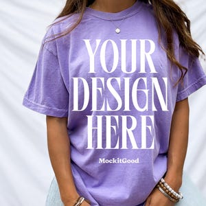 Maqueta de camiseta Comfort Colors C1717 en violeta Maqueta de camiseta Comfort Colors C1717 en violeta Maqueta de camiseta Comfort Colors Maquetas POD Maqueta de uva