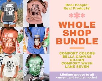 Whole Shop Mockup Bundle Entire Shop Access Lifestyle Bundle Mens Comfort Colors Bundle Future Collection Bundle Real Model Kids Mockups