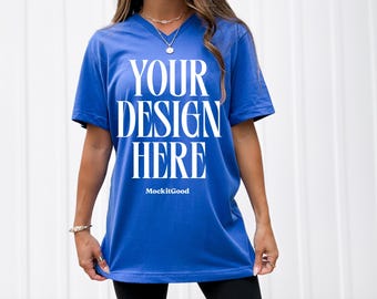 Bella Canvas 3005 T-Shirt Mockup Bella Canvas V Neck Shirt Mockup 3005 VNeck Bella Canvas Mockups POD Mockups Real People Mockups 3005 VNeck
