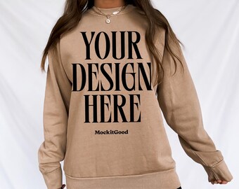 Lane Seven Mockup LS16004 Sweatshirt Burro Lane Seven 16004 Mockups Lane Seven Crewneck Mockups Real People POD Mockup Trendy Mockup