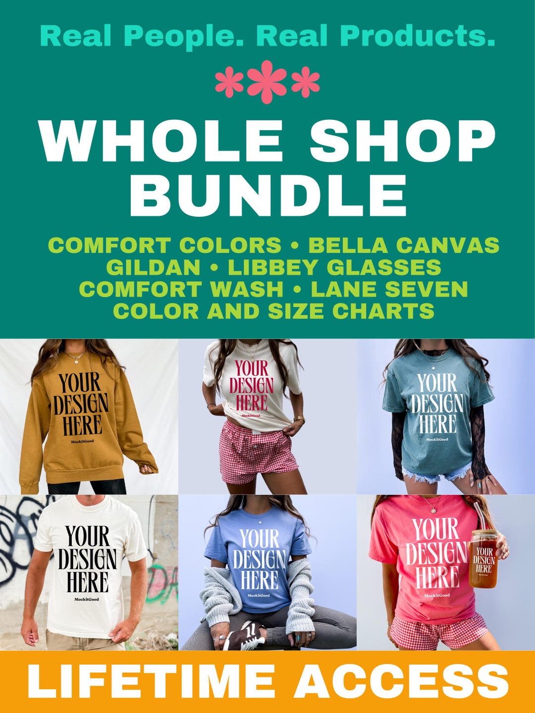 Whole Shop Mockup Bundle Lifetime Access to ALL Mock-ups Real Model ...