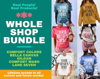 Whole Shop Mockup Bundle Entire Shop Access Lifestyle Bundle Mens Comfort Colors Bundle Future Collection Bundle Real Model Kids Mockups