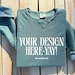 Hanes ComfortWash Sweatshirt - Cypress Green, Vintage Washed, Garment Dyed, Size Large - View #10