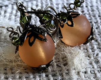 Pumpkin Earrings Orange Vintage Style Fall Fashion Fall Accessory